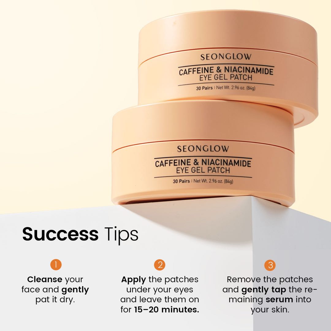 SEONGLOW Caffeine & Niacinamide Eye Gel Patch 30Pairs