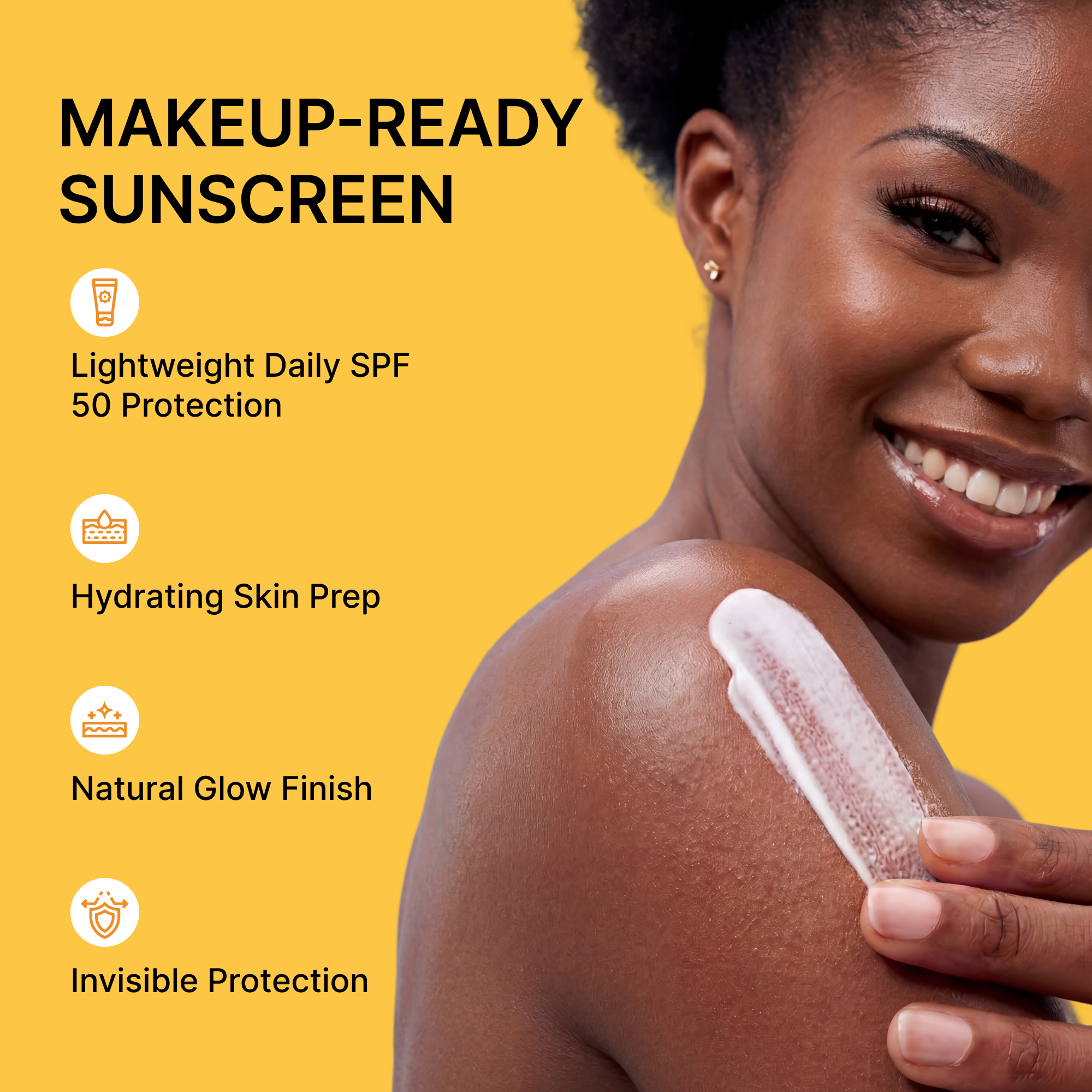 Sunscreen for Face SPF 50: Korean Daily Facial Moisturizer Sun Protector with Centella Heartleaf & Vitamin E - Lightweight Formula No White Cast & Water Resitant 0.68 OZ/ 20mL