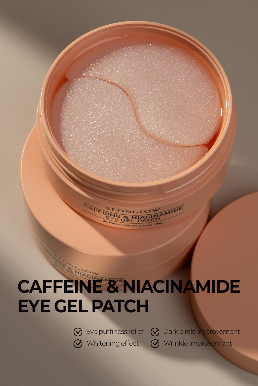 SEONGLOW Caffeine & Niacinamide Eye Gel Patch 30Pairs