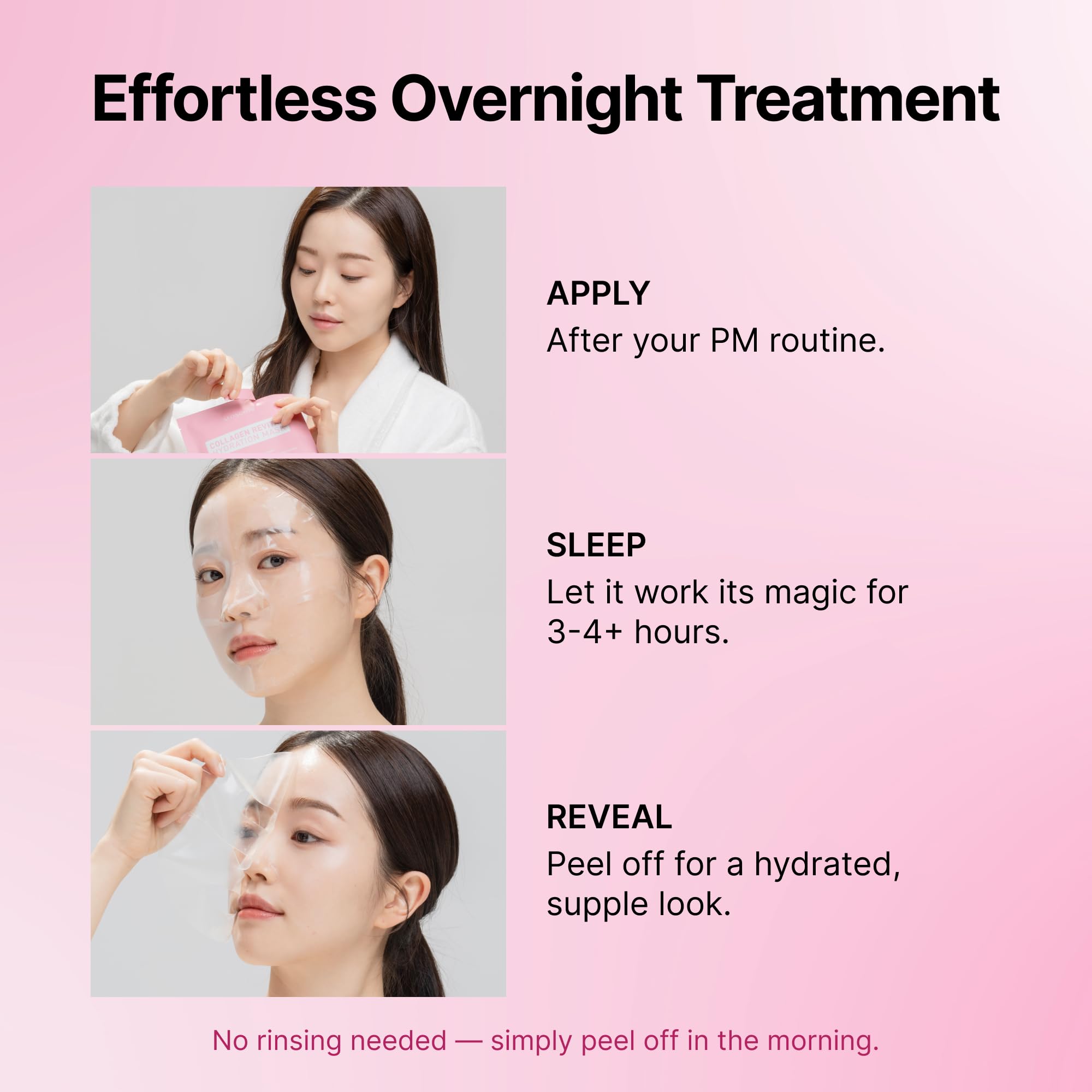 Seonglow Collagen Hydration Mask – Deep Moisture & Firming Care (4 Sheets)