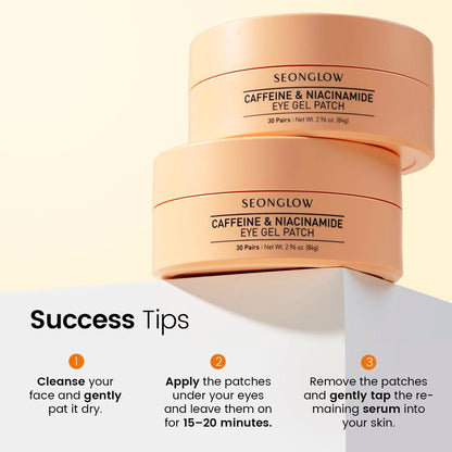 SEONGLOW Caffeine &amp; Niacinamide Eye Gel Patch 30Pairs