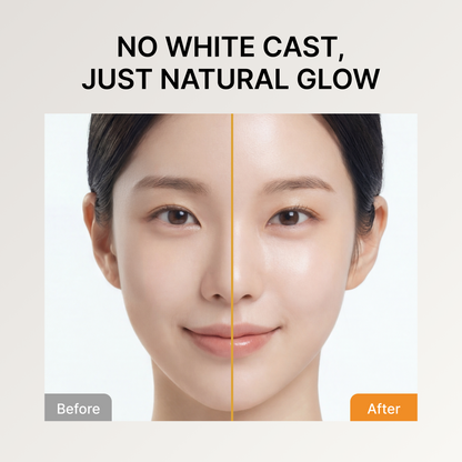 Sunscreen for Face SPF 50: Korean Daily Facial Moisturizer Sun Protector with Centella Heartleaf &amp; Vitamin E - Lightweight Formula No White Cast &amp; Water Resitant 0.68 OZ/ 20mL