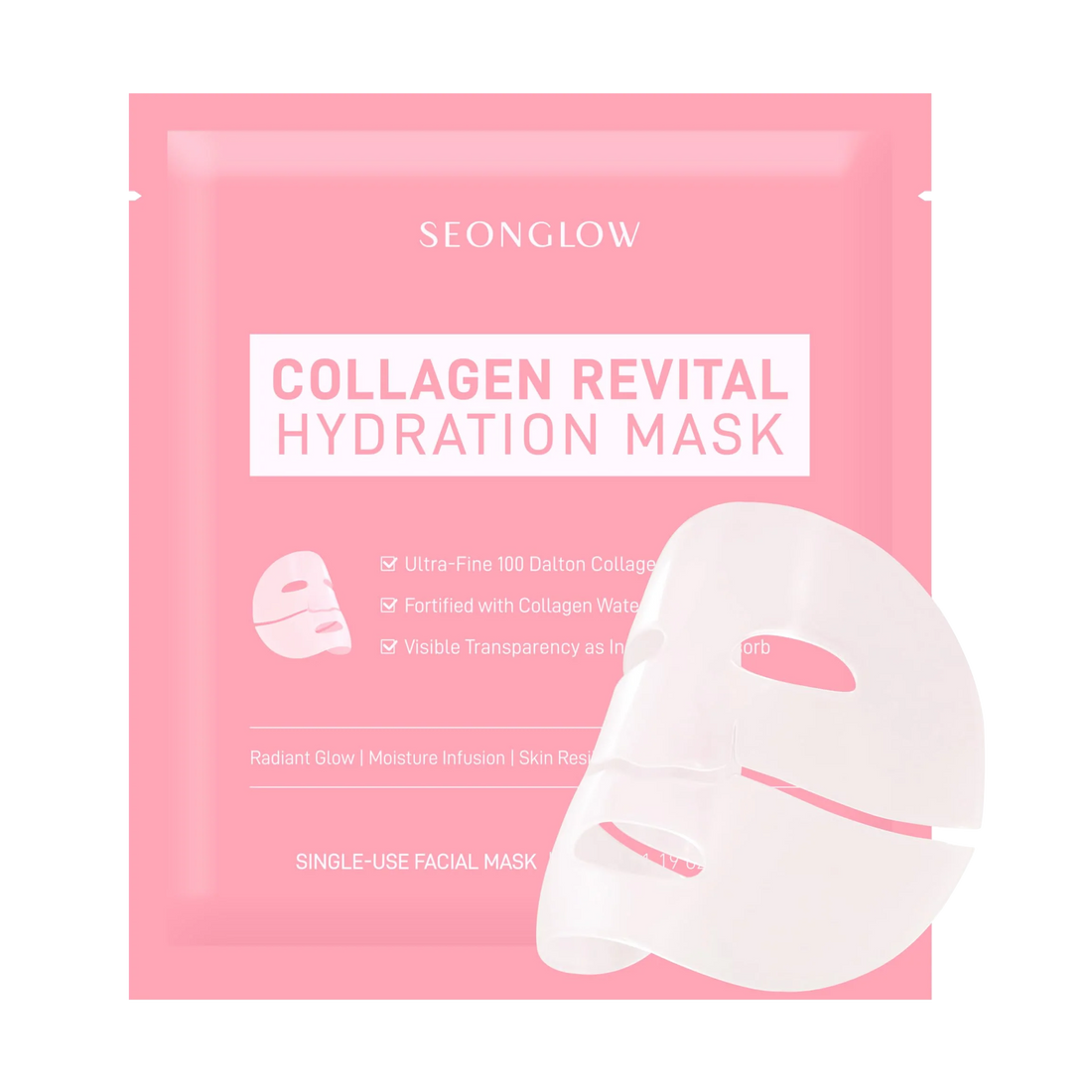 Seonglow Collagen Hydration Mask – Deep Moisture &amp; Firming Care (4 Sheets)