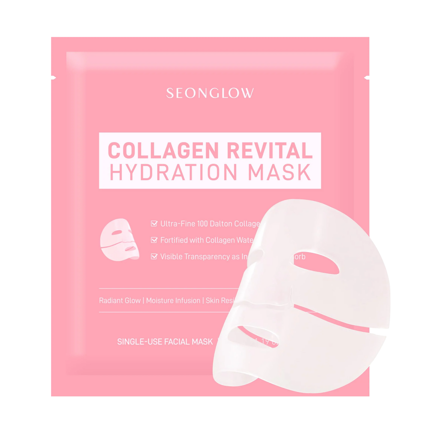 Seonglow Collagen Hydration Mask – Deep Moisture &amp; Firming Care (4 Sheets)