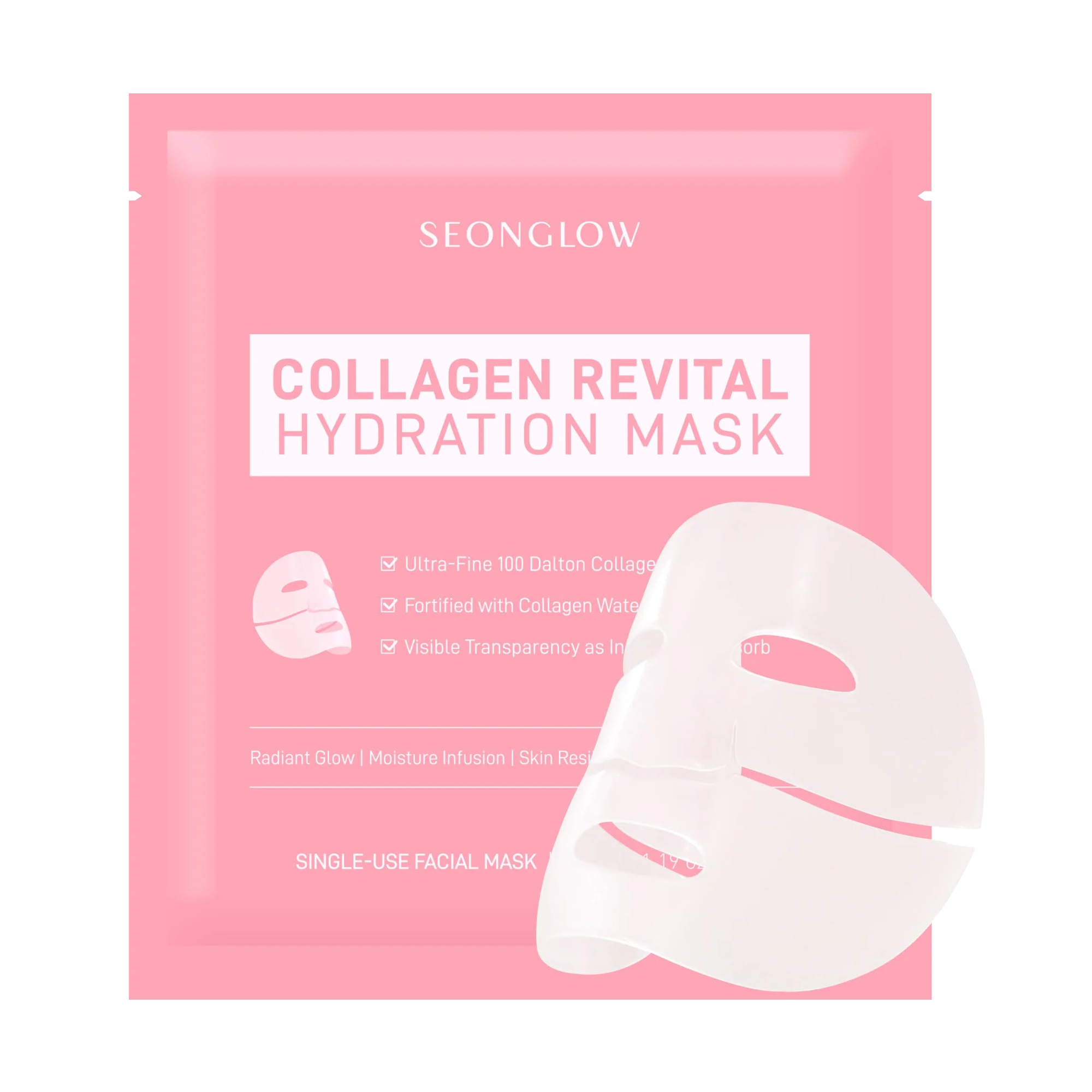 Seonglow Collagen Hydration Mask – Deep Moisture &amp; Firming Care (4 Sheets)