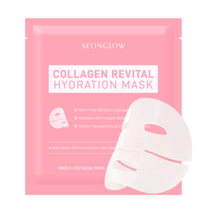Seonglow Collagen Hydration Mask – Deep Moisture &amp; Firming Care (4 Sheets)