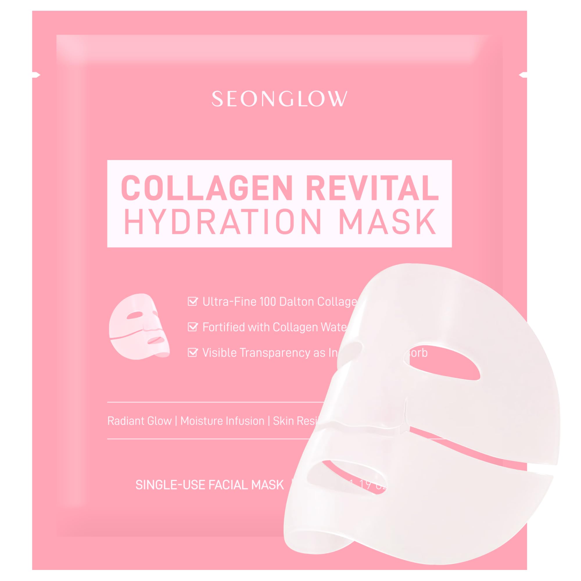 Seonglow Collagen Hydration Mask – Deep Moisture &amp; Firming Care (4 Sheets)