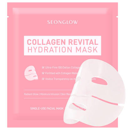 Seonglow Collagen Hydration Mask – Deep Moisture &amp; Firming Care (4 Sheets)