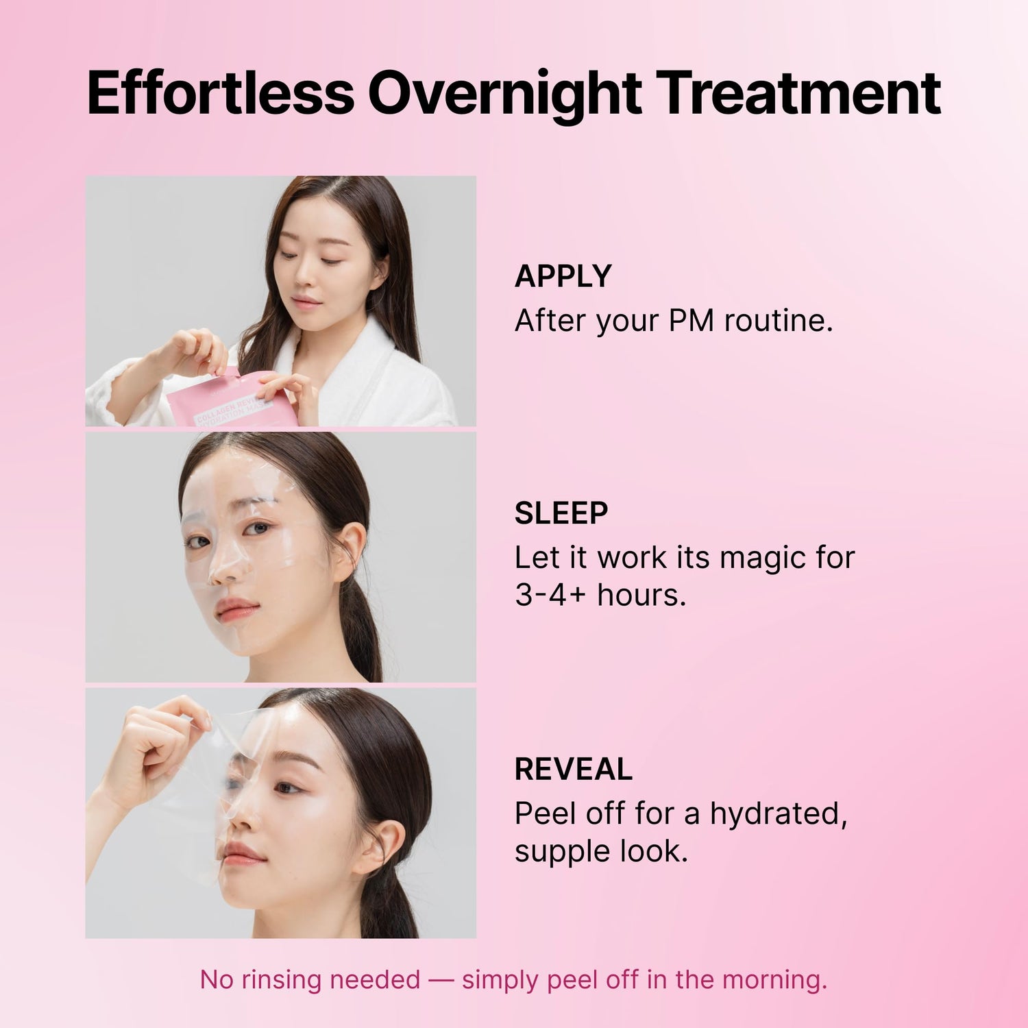 Seonglow Collagen Hydration Mask – Deep Moisture &amp; Firming Care (4 Sheets)